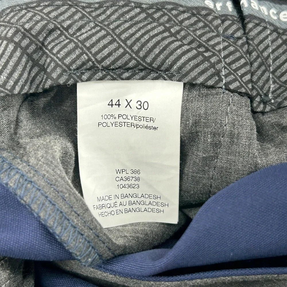 Haggar Cool Right Performance Flex Classic Fit Pants Men Size 44X30 Blue NEW